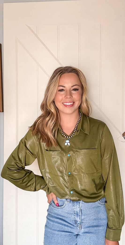 Rodeo Queen Green Top