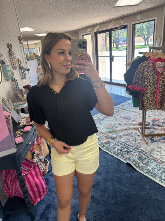 Butter Yellow Shorts