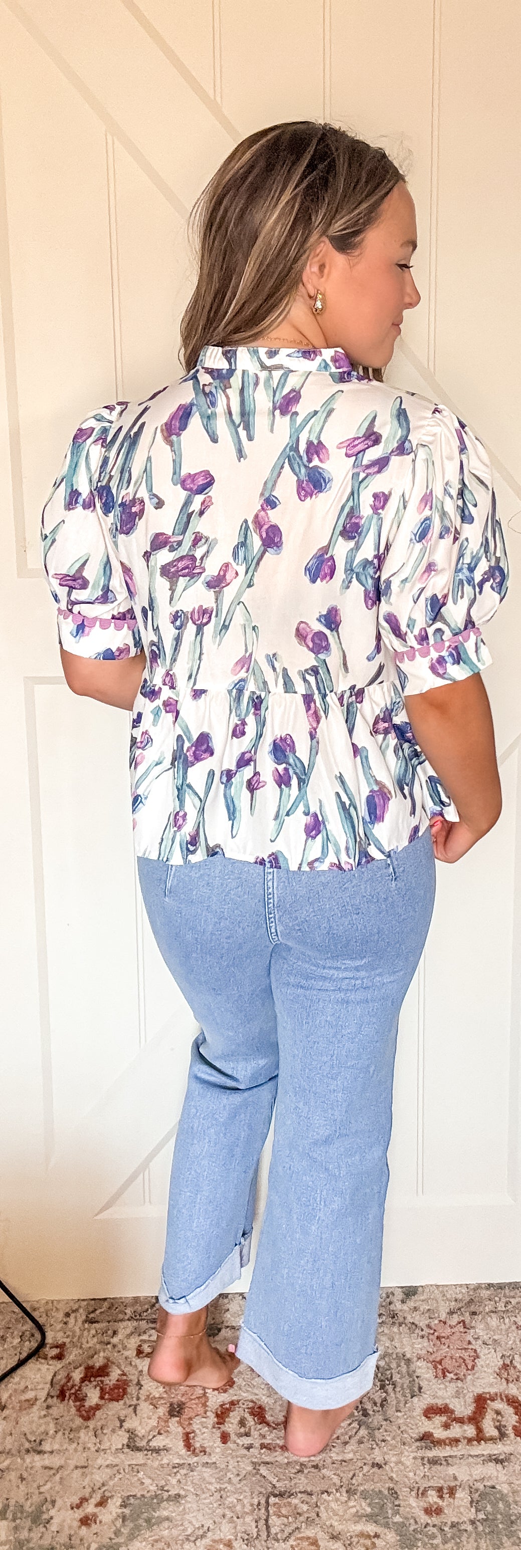 Purple flower top
