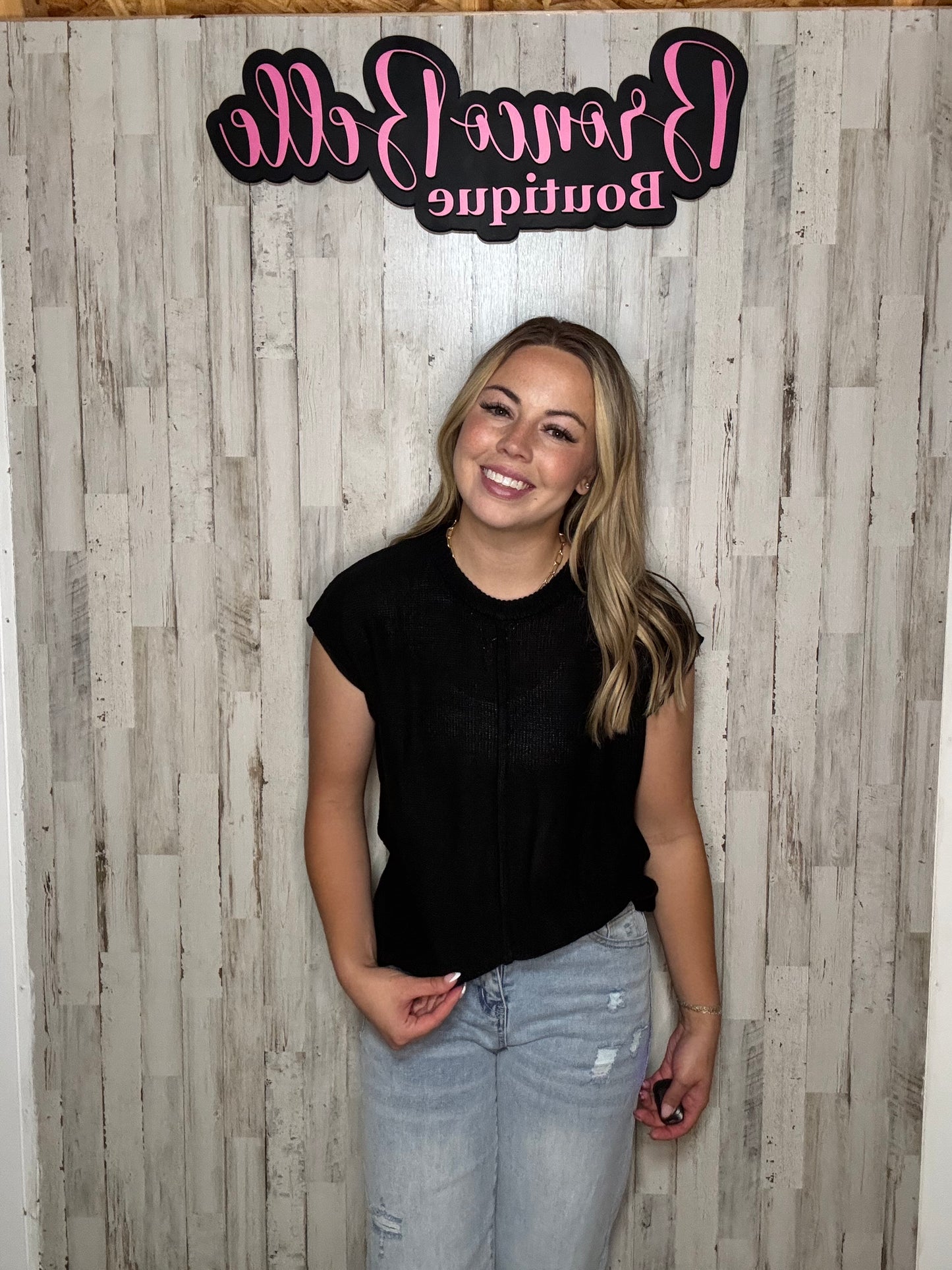 Sweater Top Black