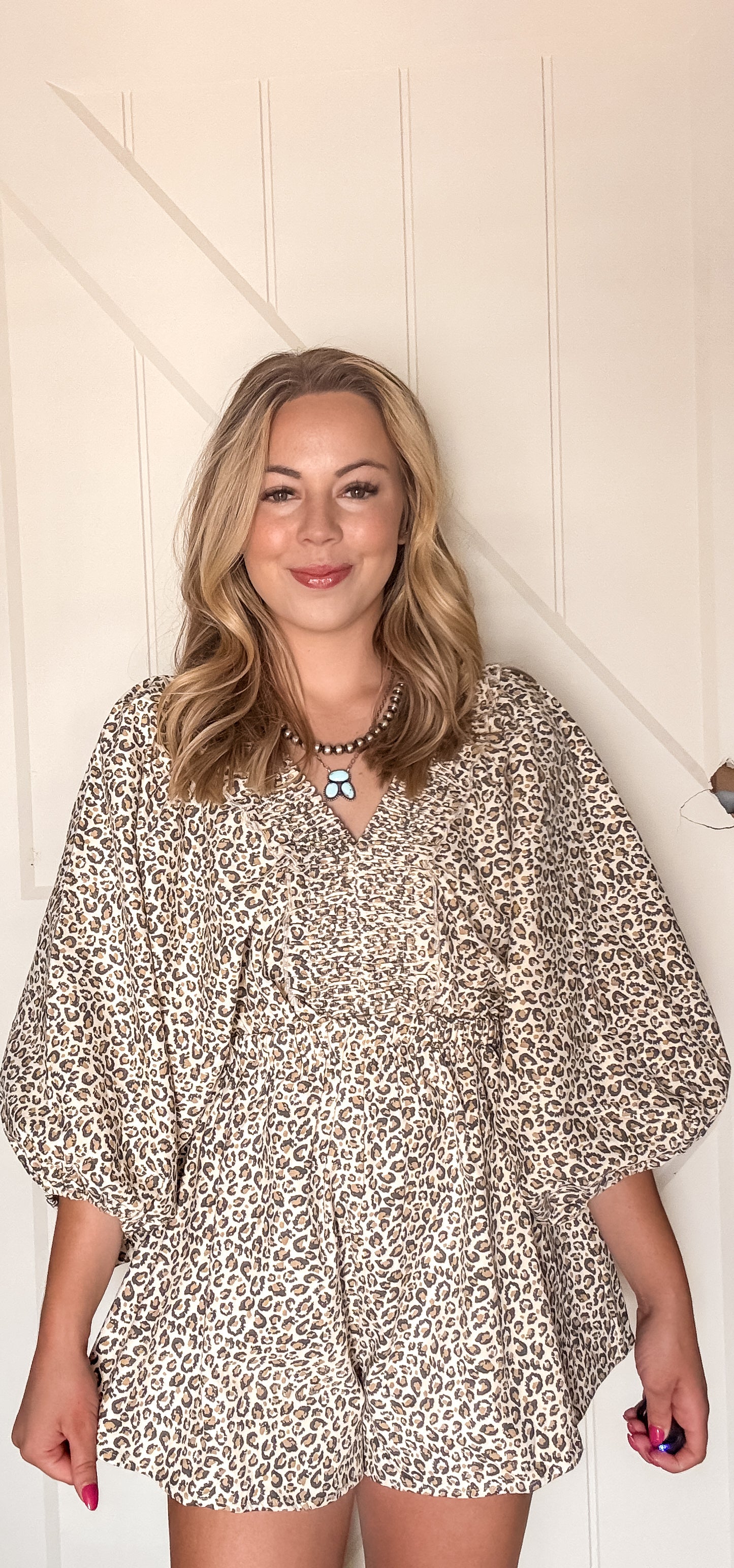 Cheetah romper