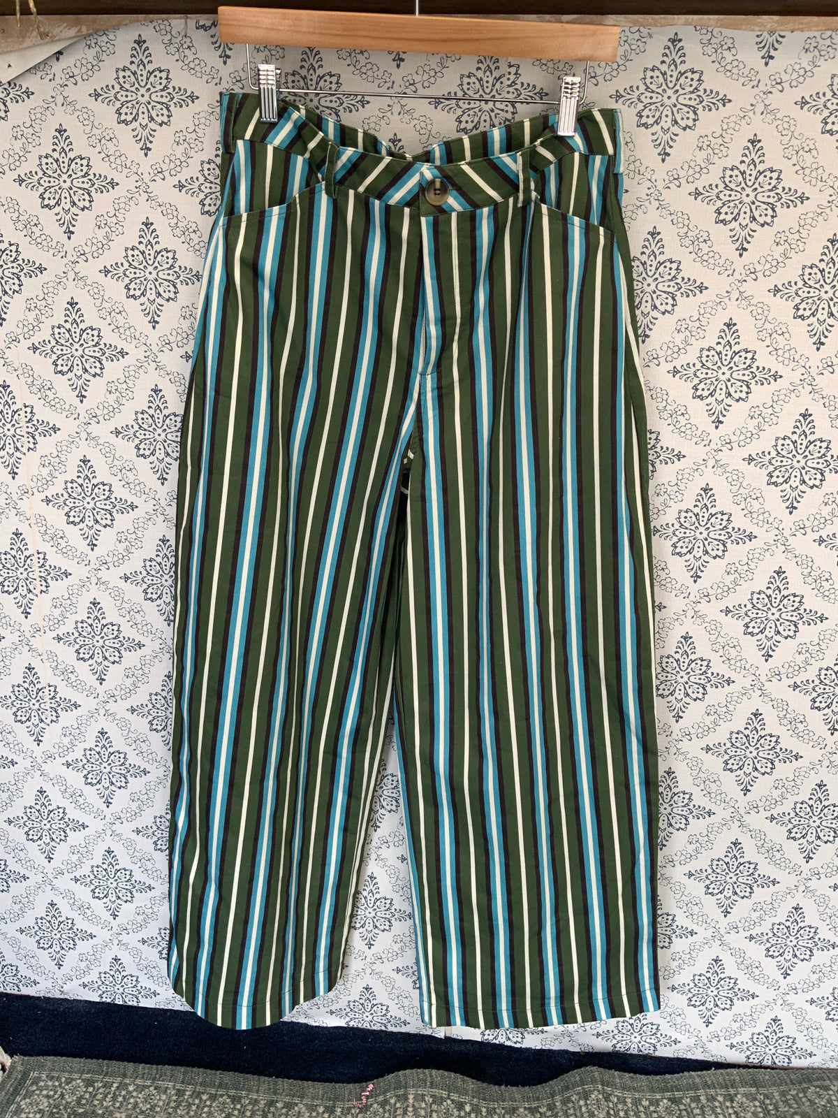 Green/Blue Stripe Pant