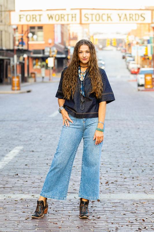 High Noon Denim Top