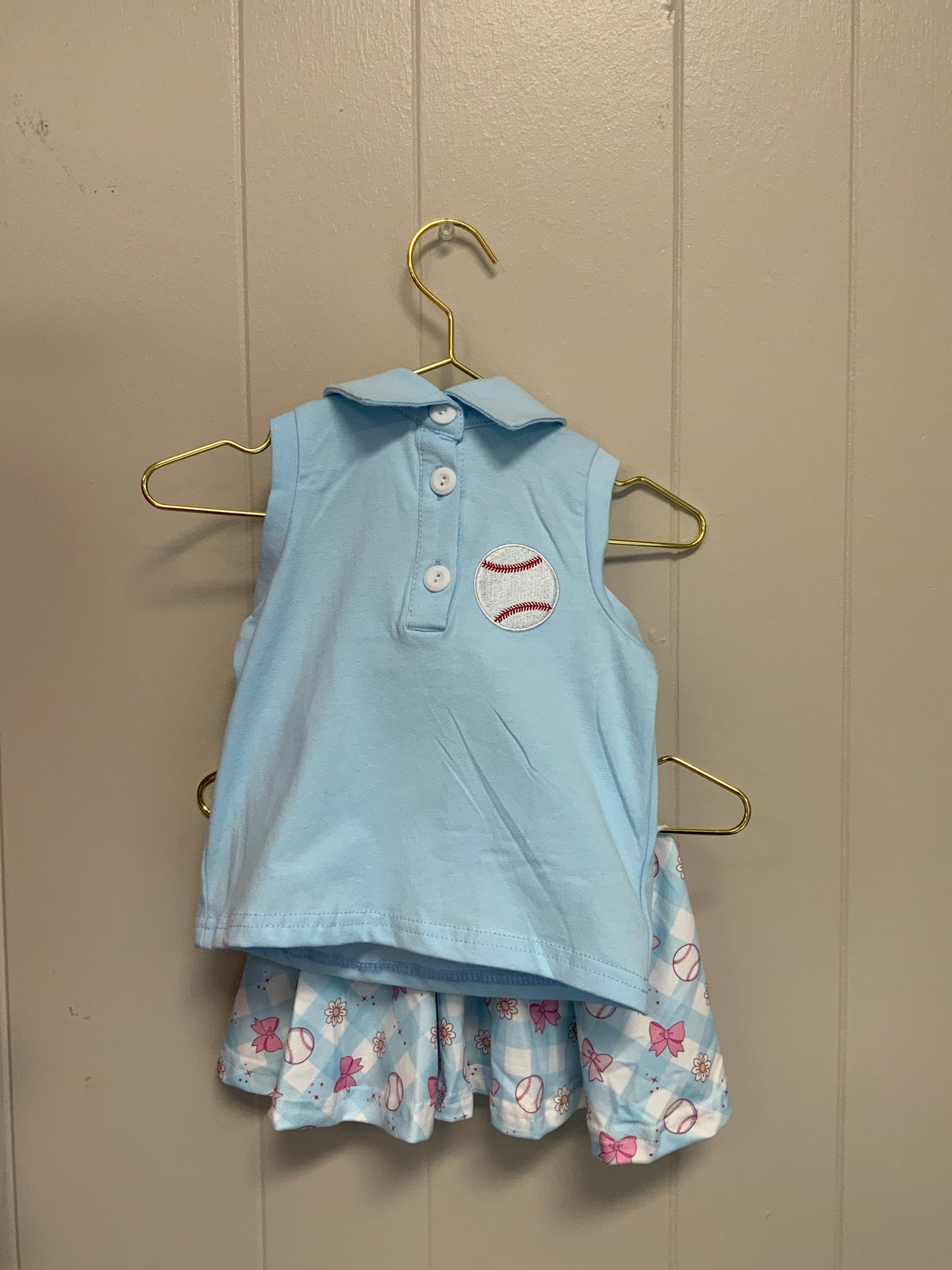 Collard Baseball Skirt Set