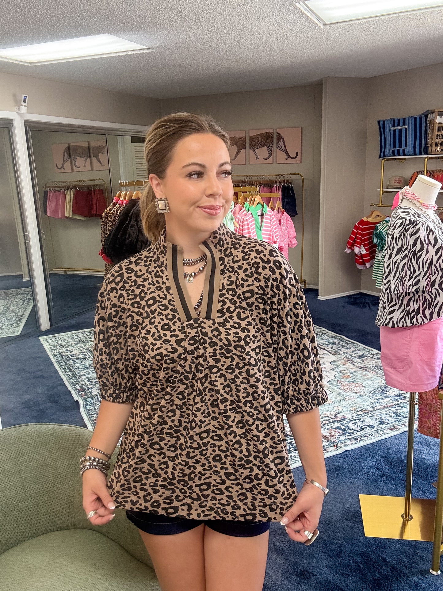 Leopard blouse