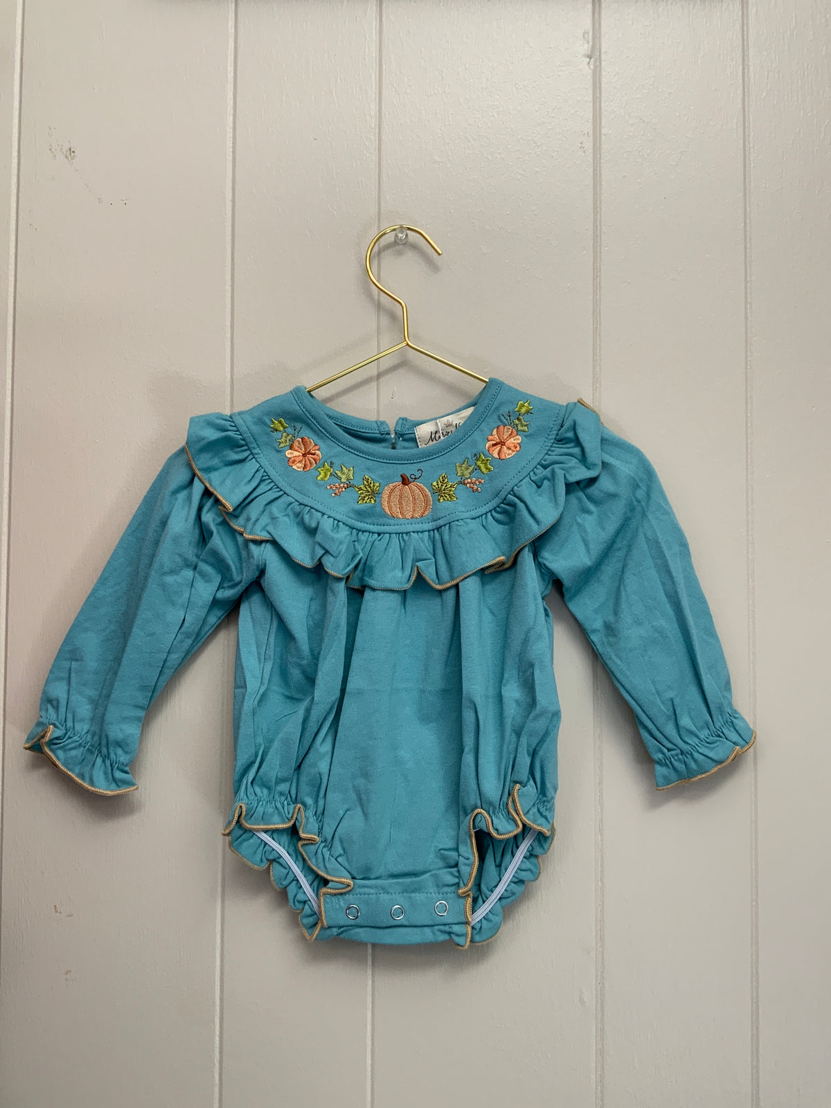 Pumpkin Grove Ruffled Romper