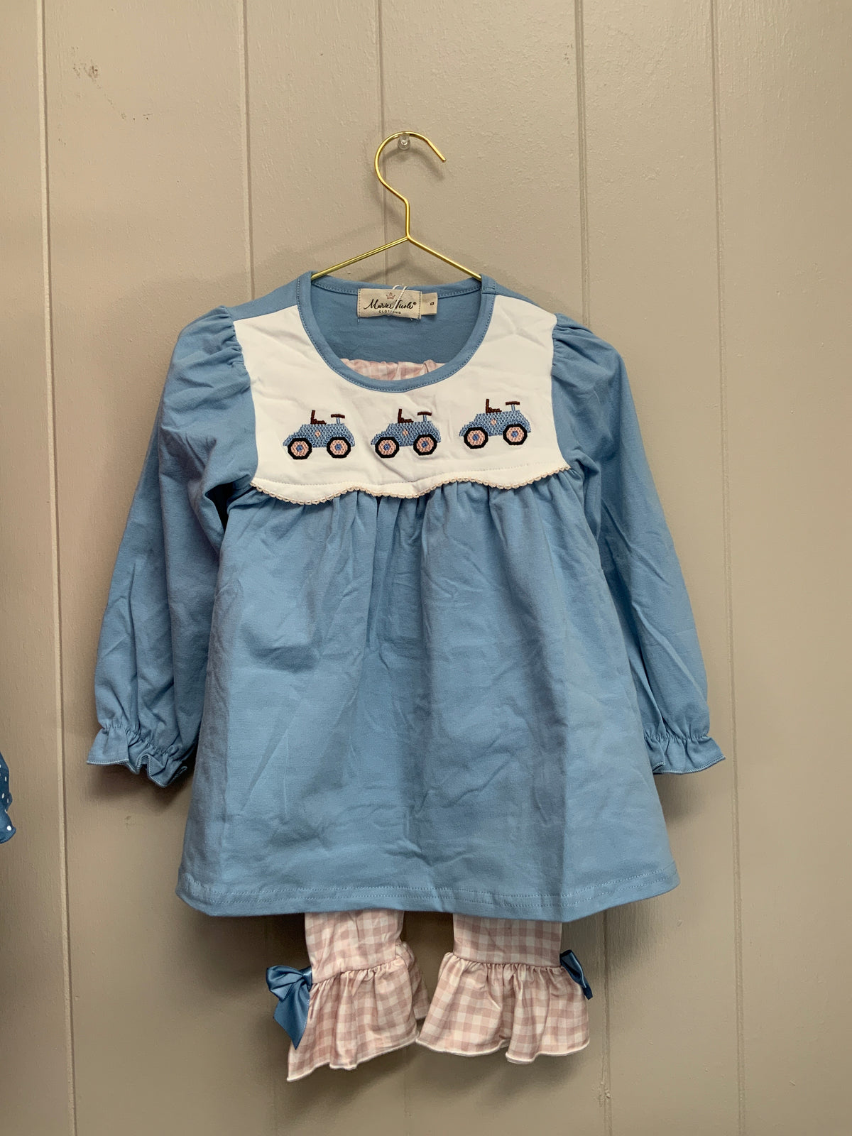 Farm Days Tractor Ruffle Outfit