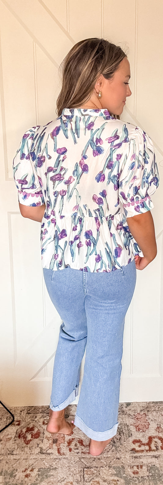 Purple flower top