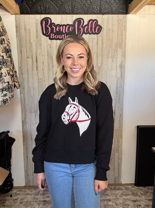 Midnight Horse Sweatshirt