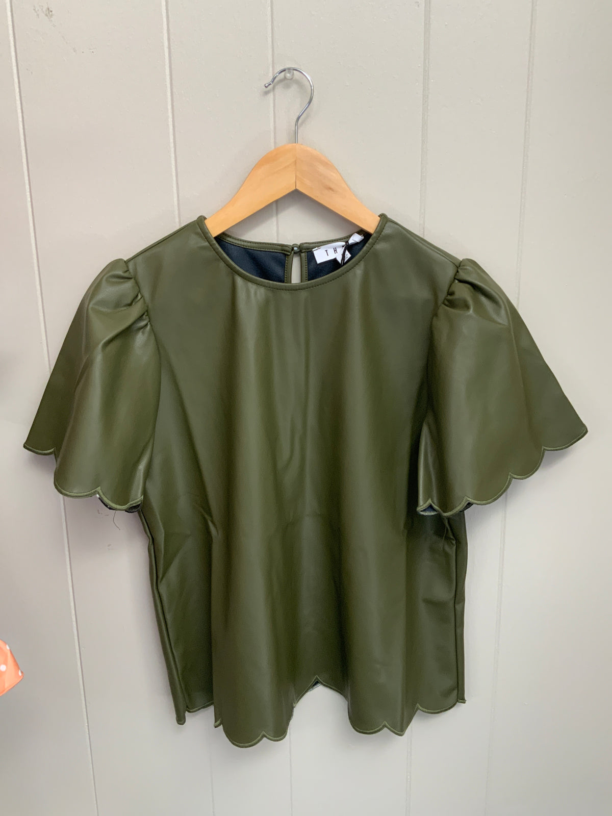 Green Leather Top