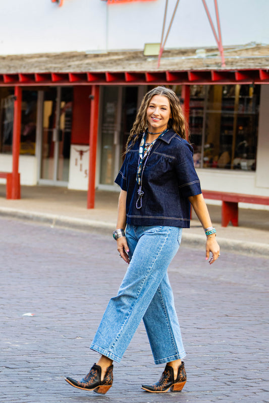High Noon Denim Top