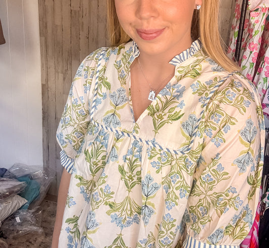 Royal Bluebonnet Blouse