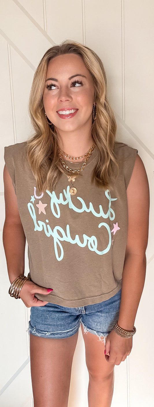 Lucky Cowgirl Tank