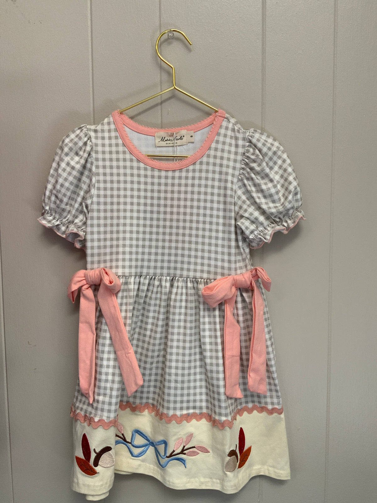 Autumn Acorn Bow Dress