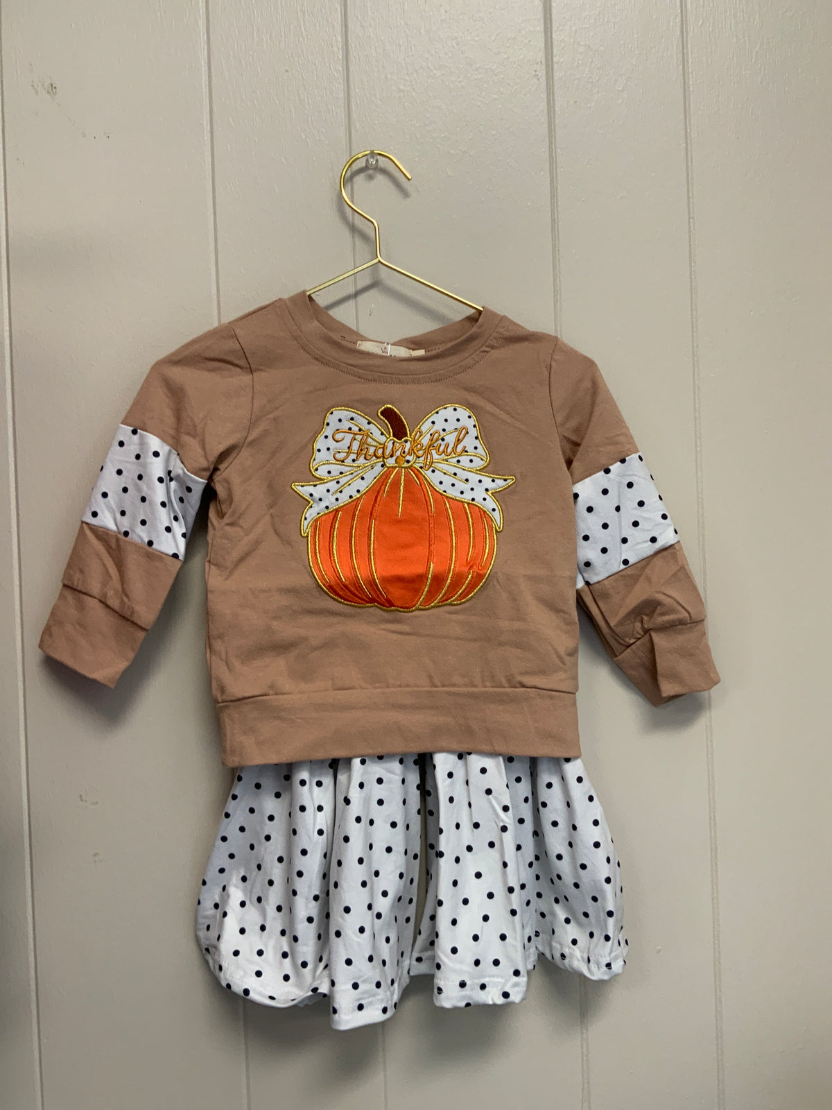 Polka Dots & Pumpkins Bell Bottom Outfit