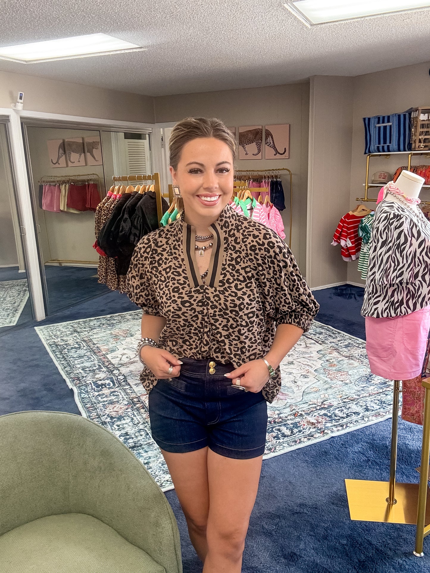 Leopard blouse