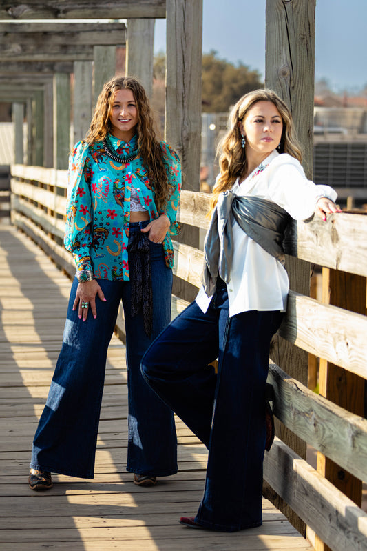 Turquoise Rodeo Queen Blouse