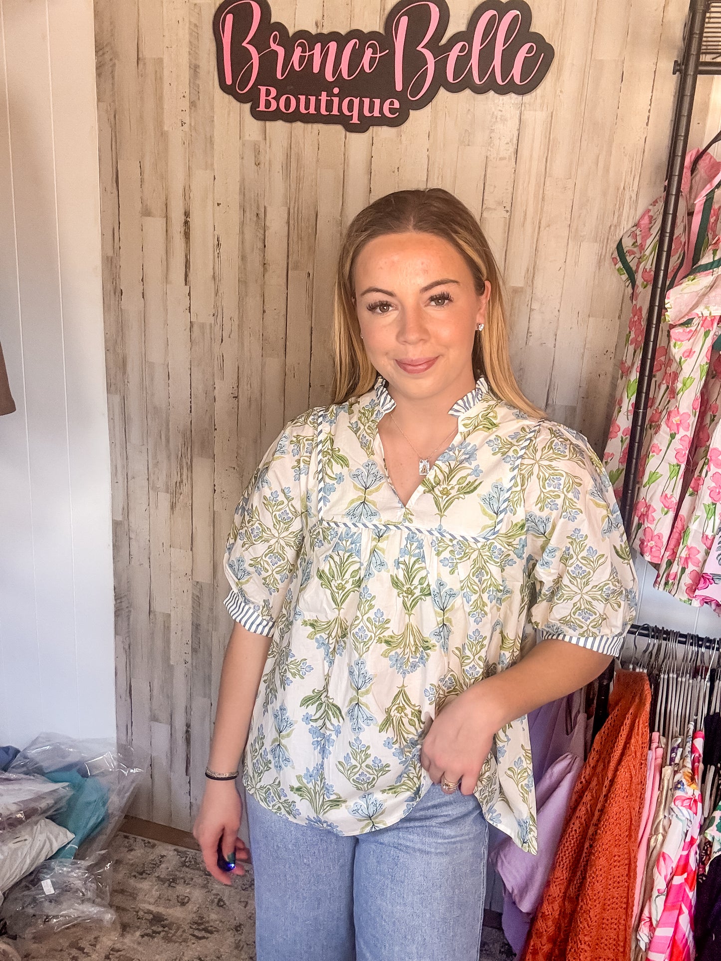 Royal Bluebonnet Blouse