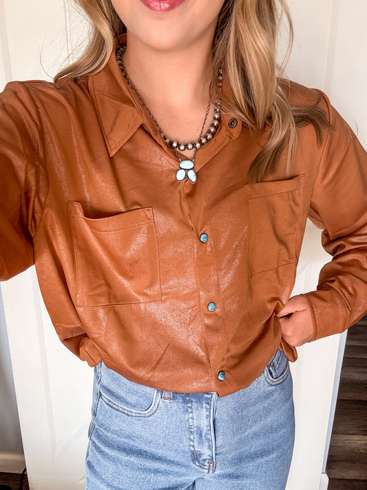 Rodeo Queen Brown Top