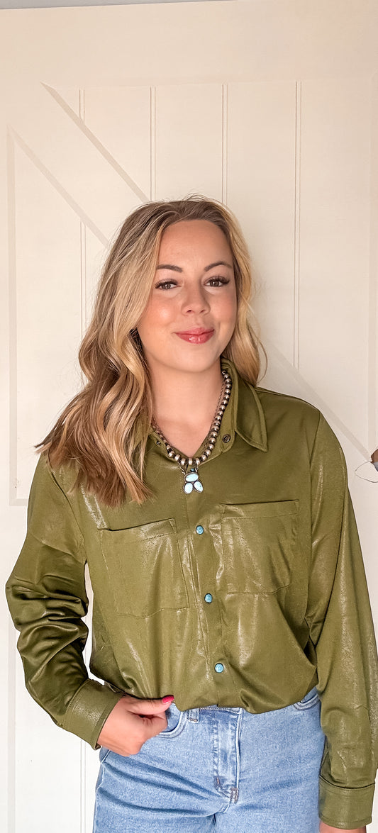 Rodeo Queen Green Top