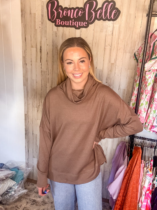 Mocha Turtleneck
