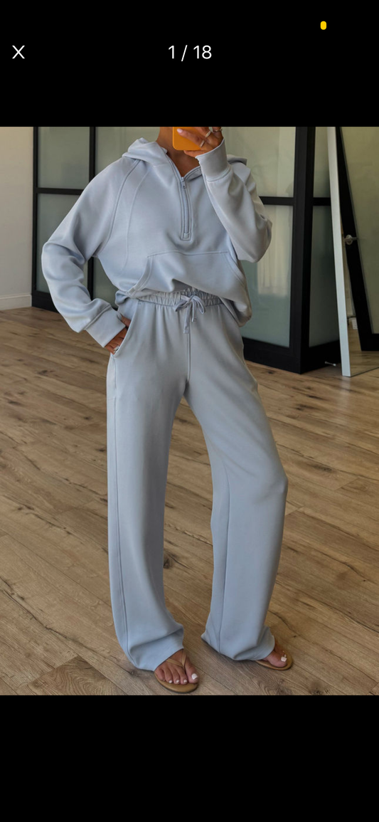 Sky Blue Sweat Set